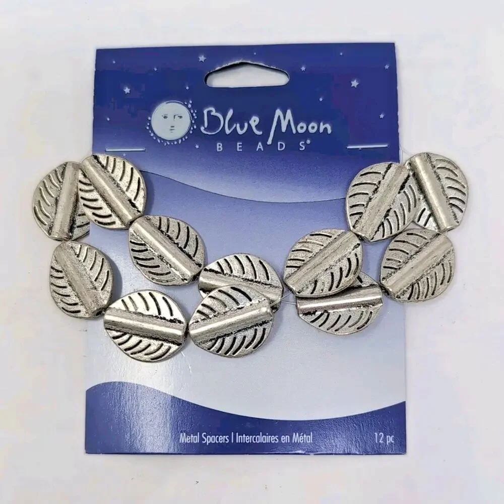 Jewelry Beadwork Supplies Beads Clasps Leaflets‎ Silver Tone Patterns NEW